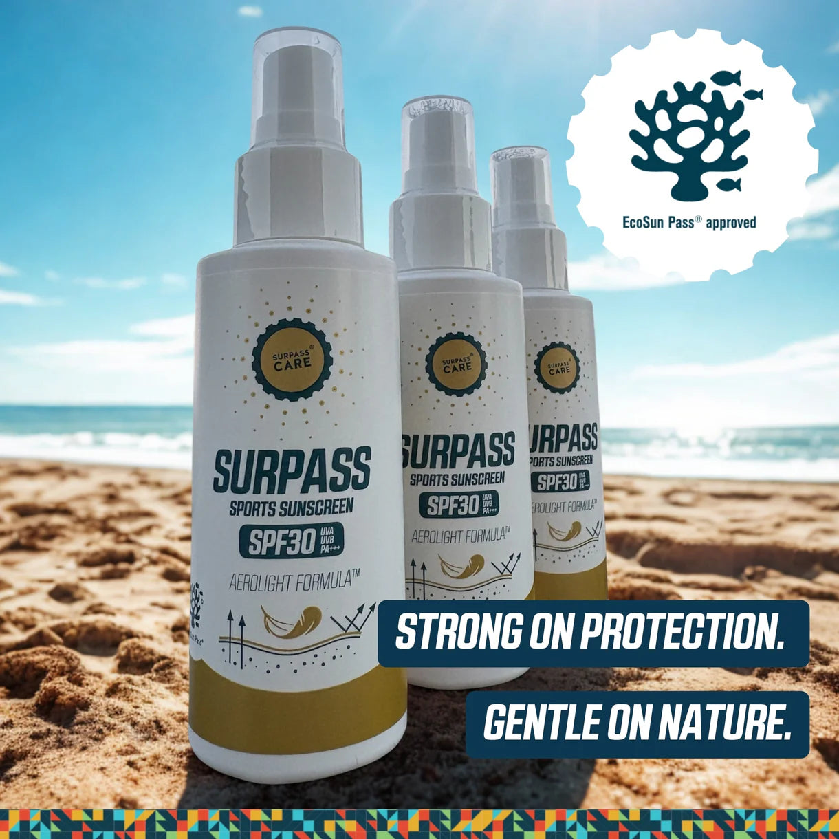 SURPASS Sports Sunscreen SPF 30 100 ml – Ultrakevyt aurinkosuoja urheilijoille