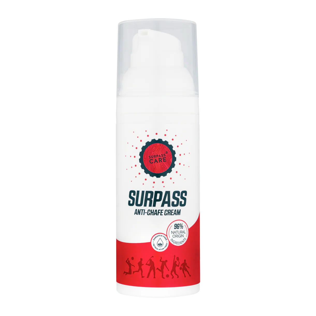 SURPASS Natural Anti-Chafe Cream 50 ml – Luonnollinen ja kestävä suoja hiertymiä vastaan